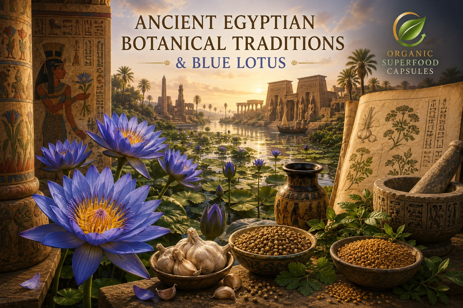 Ancient Egyptian Botanical Traditions & Blue Lotus