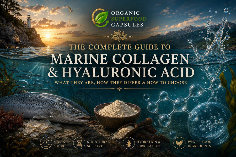The Complete Guide to Marine Collagen & Hyaluronic Acid: What They Are, How They Differ & How to Choose