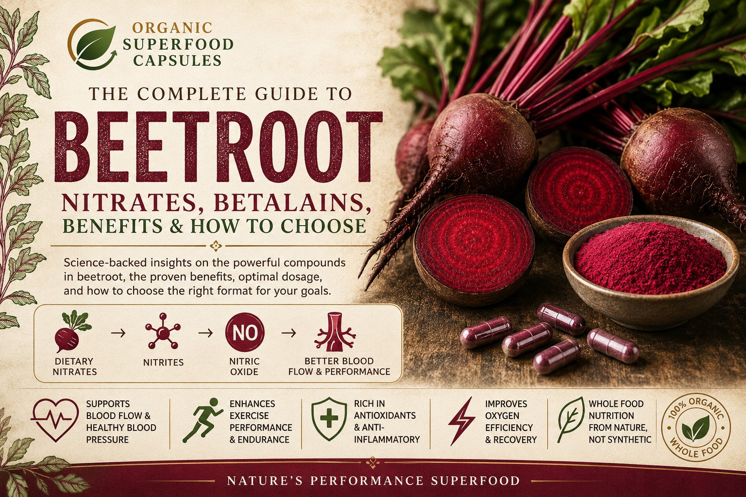 The Complete Guide to Beetroot: Nitrates, Betalains, Benefits & How to Choose