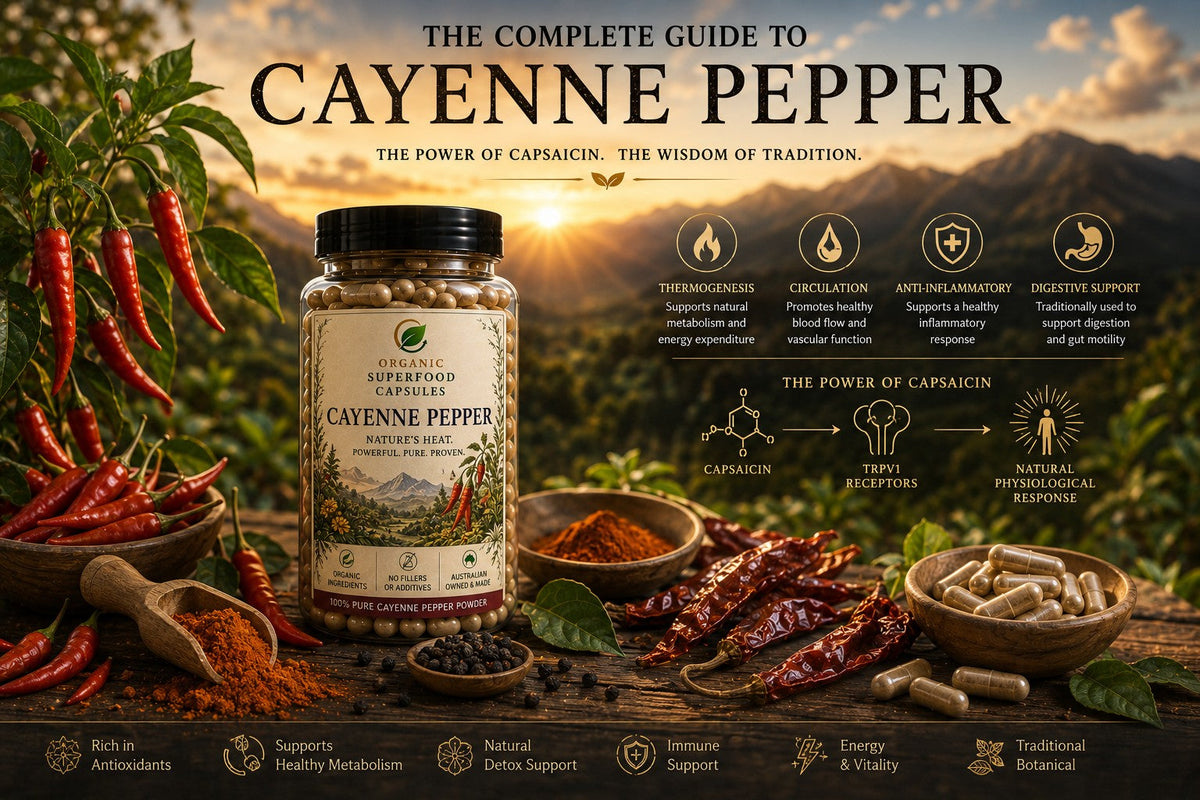 The Complete Guide to Cayenne Pepper: Benefits, Capsaicin, Dosage & How to Choose