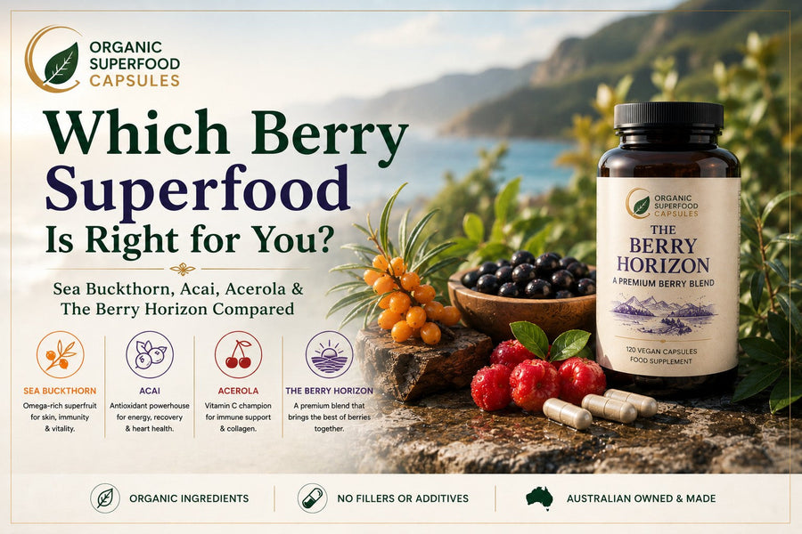Which Berry Superfood Is Right for You? Sea Buckthorn, Acai, Acerola & The Berry Horizon Compared