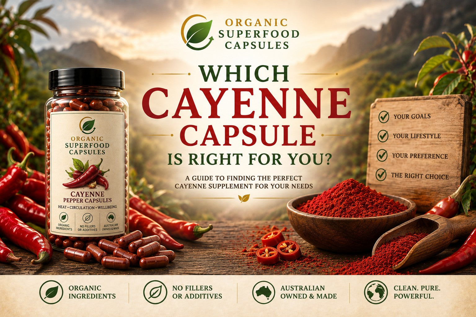 Which Cayenne Capsule Is Right for You? A Complete Guide to Our Range
