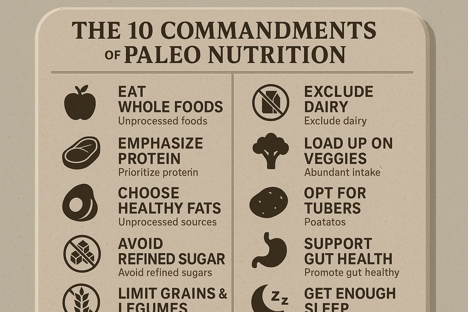 10 Commandments infographic