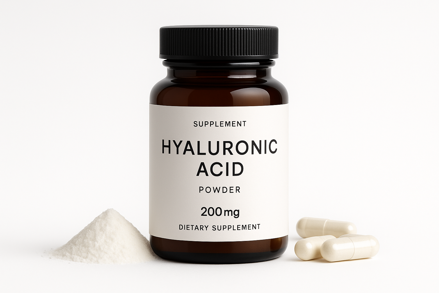 200mg Hyaluronic Acid Powder - Bottle