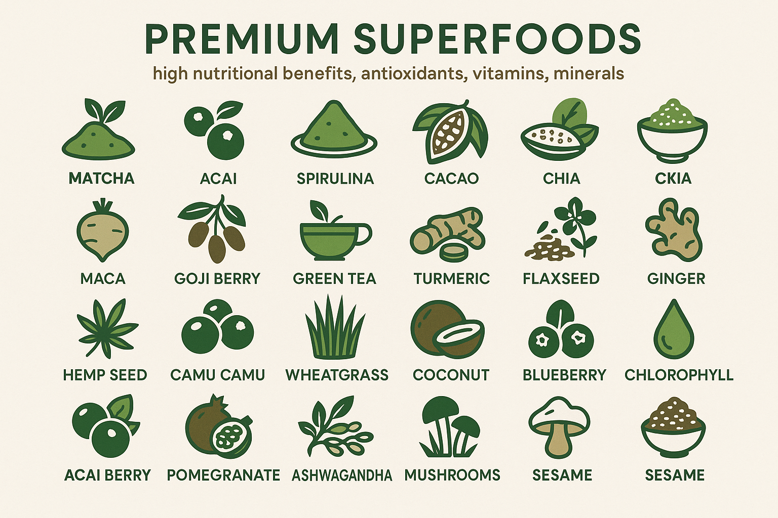 25 ingredients infographic