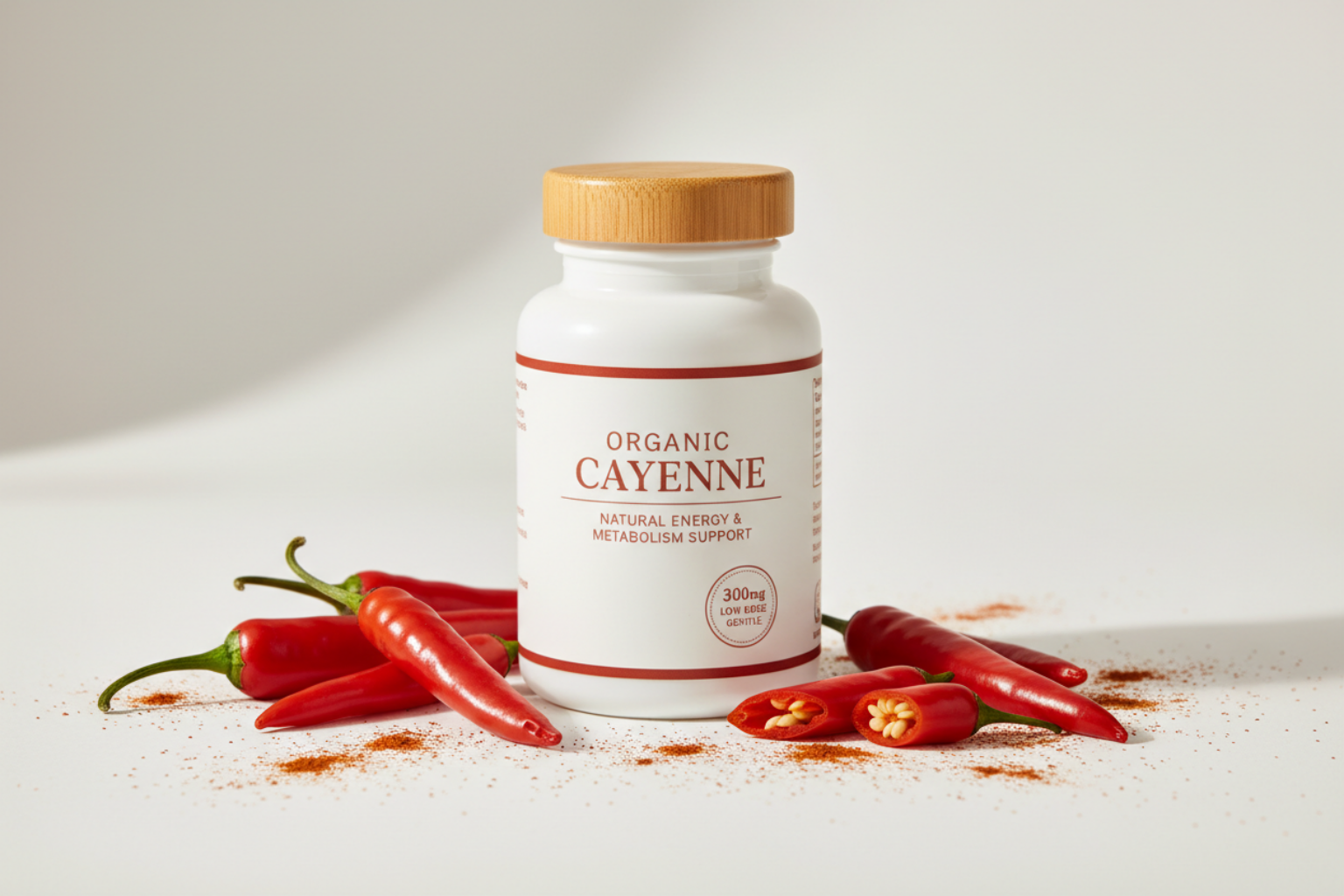 300mg Cayenne Pepper Powder Capsules
