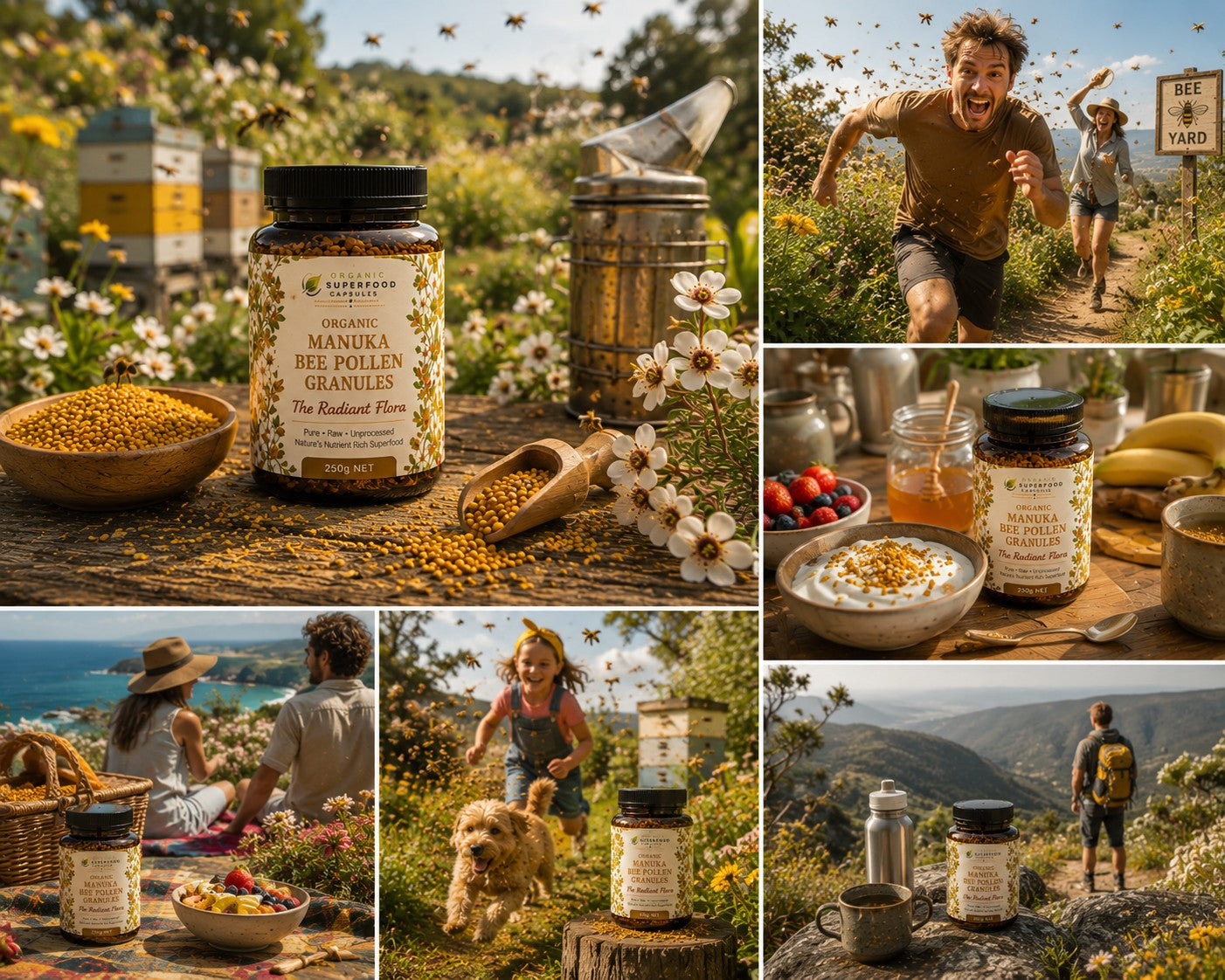 Organic Manuka Bee Pollen Granules | The Radiant Flora