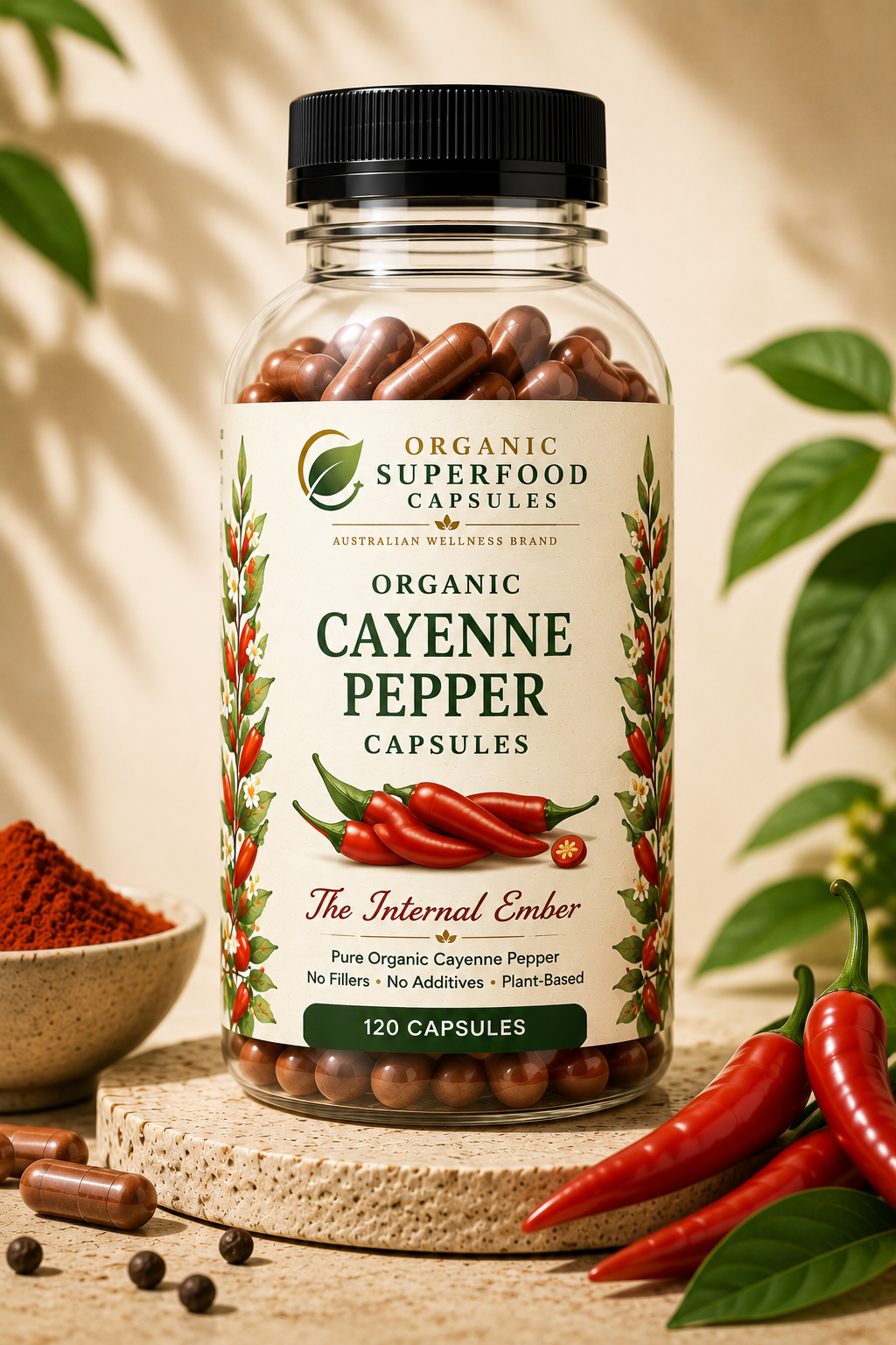 Organic Cayenne Pepper Capsules | The Internal Ember