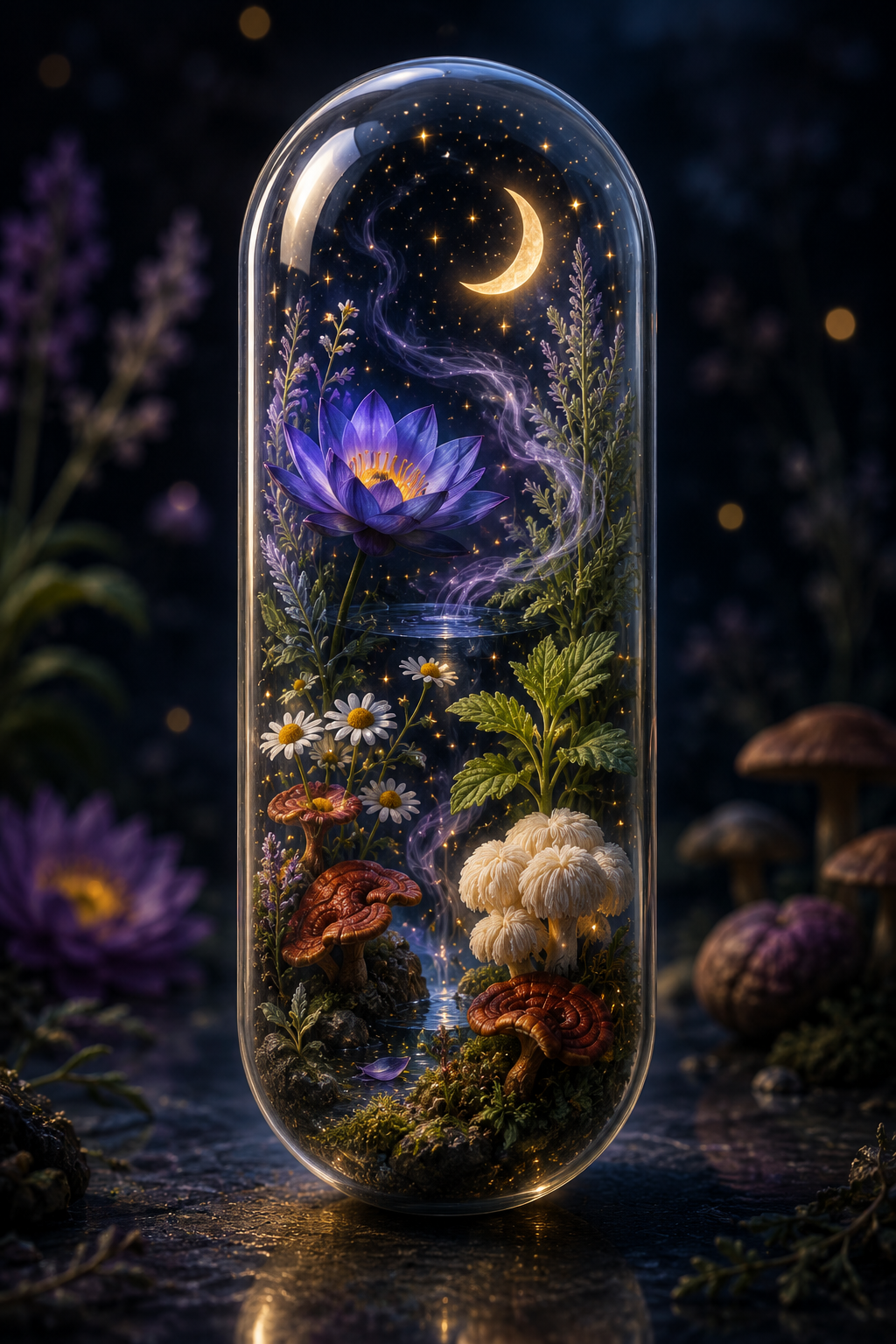 Organic Blue Lotus, Calea & Reishi Capsules | Wild Dreams