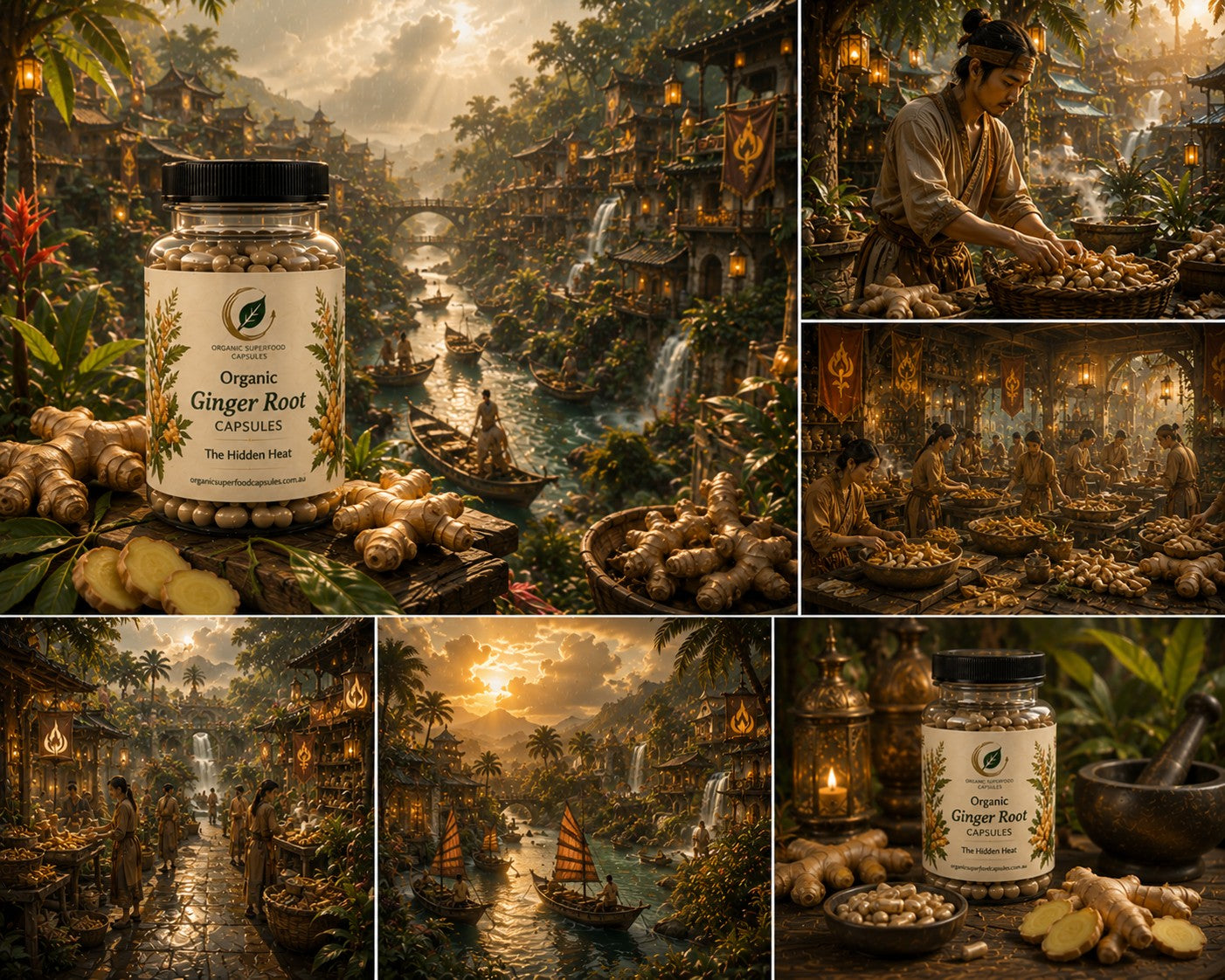 Organic Ginger Root Capsules | The Hidden Heat