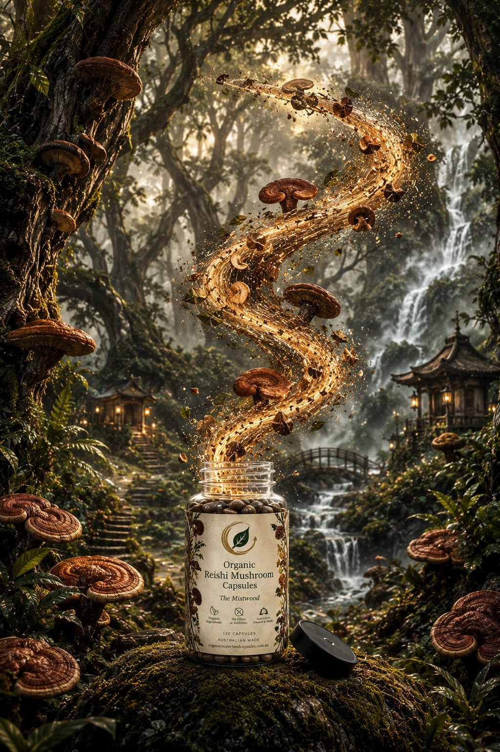 Organic Reishi Mushroom Capsules | The Mistwood