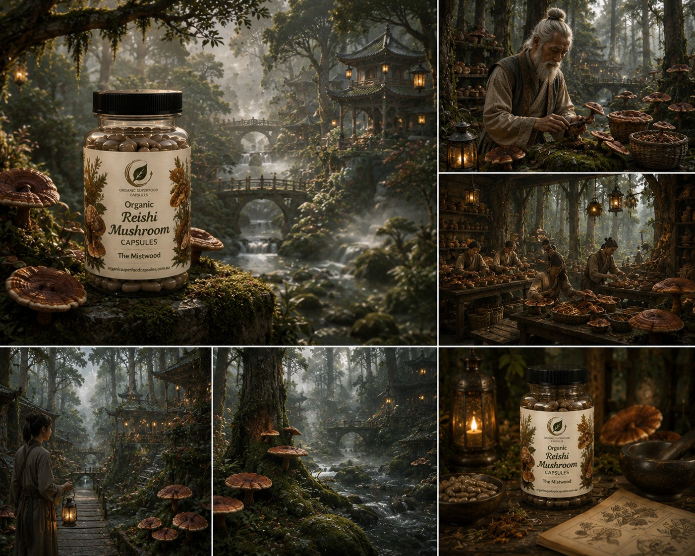 Organic Reishi Mushroom Capsules | The Mistwood