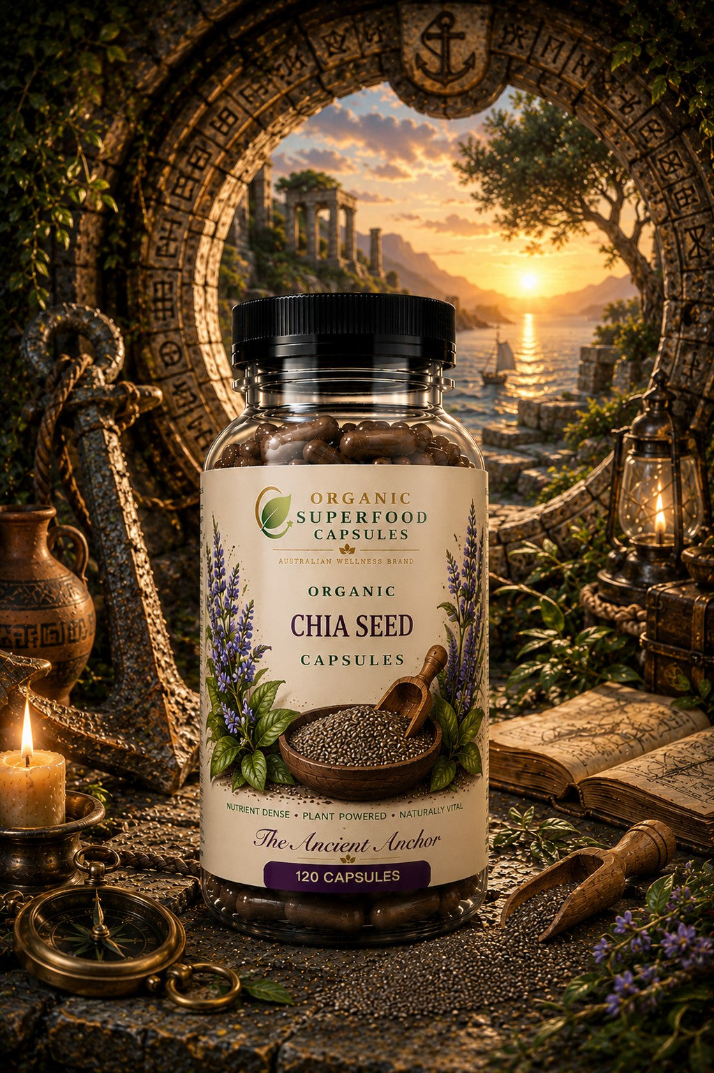 Organic Chia Seed Capsules | The Ancient Anchor