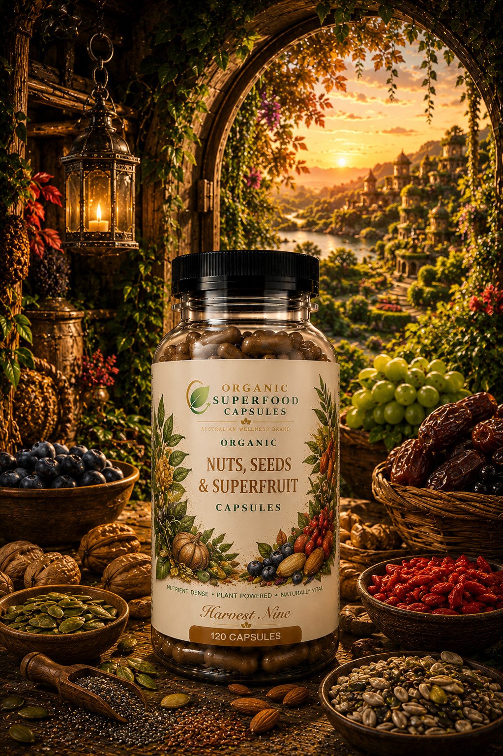 Organic Nuts, Seeds & Superfruit Capsules | Harvest Nine