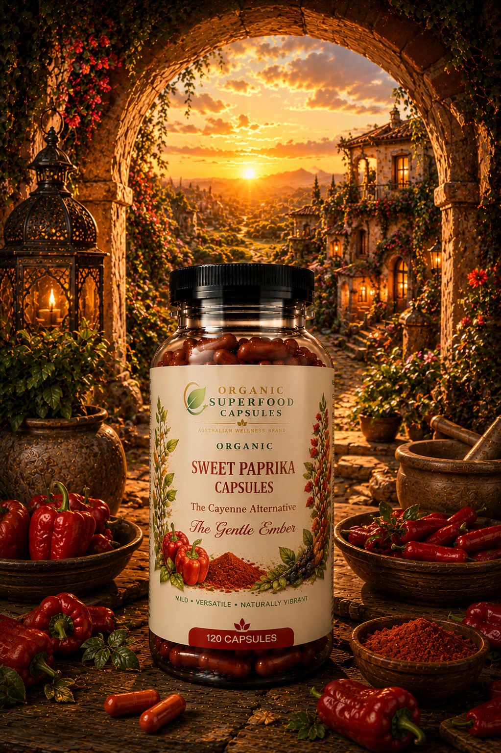 Organic Sweet Paprika Capsules – The Cayenne Alternative | The Gentle Ember