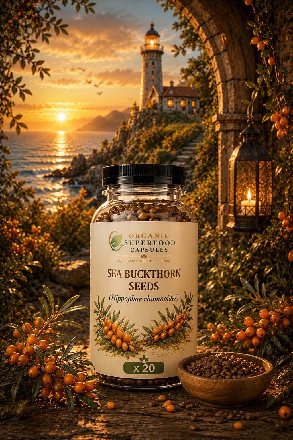 Sea Buckthorn Seeds (Hippophae rhamnoides) x 20