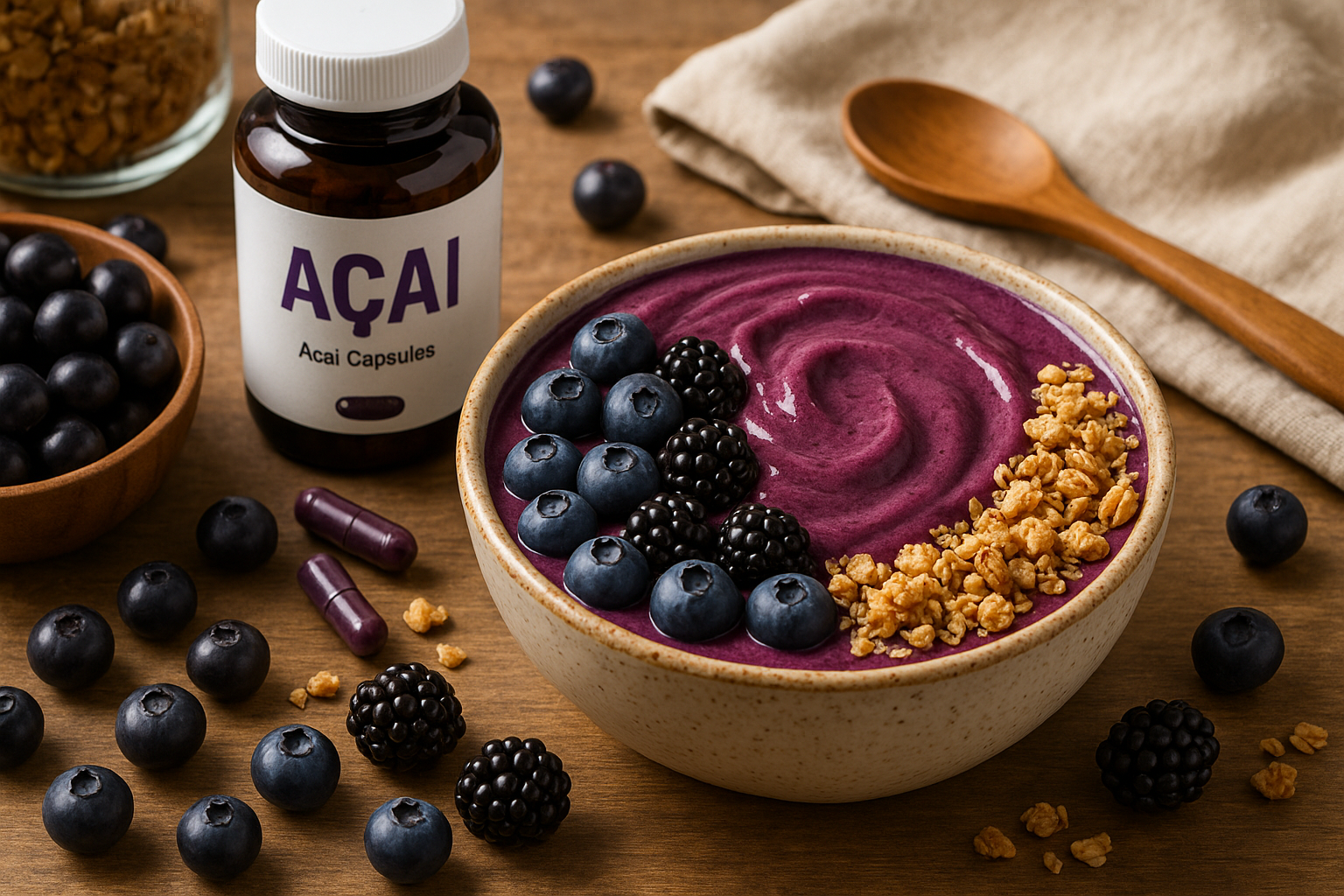 Acai bowl lifestyle shot