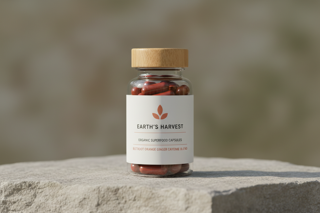 Beetroot Orange Ginger Cayenne Capsules - Minimalist