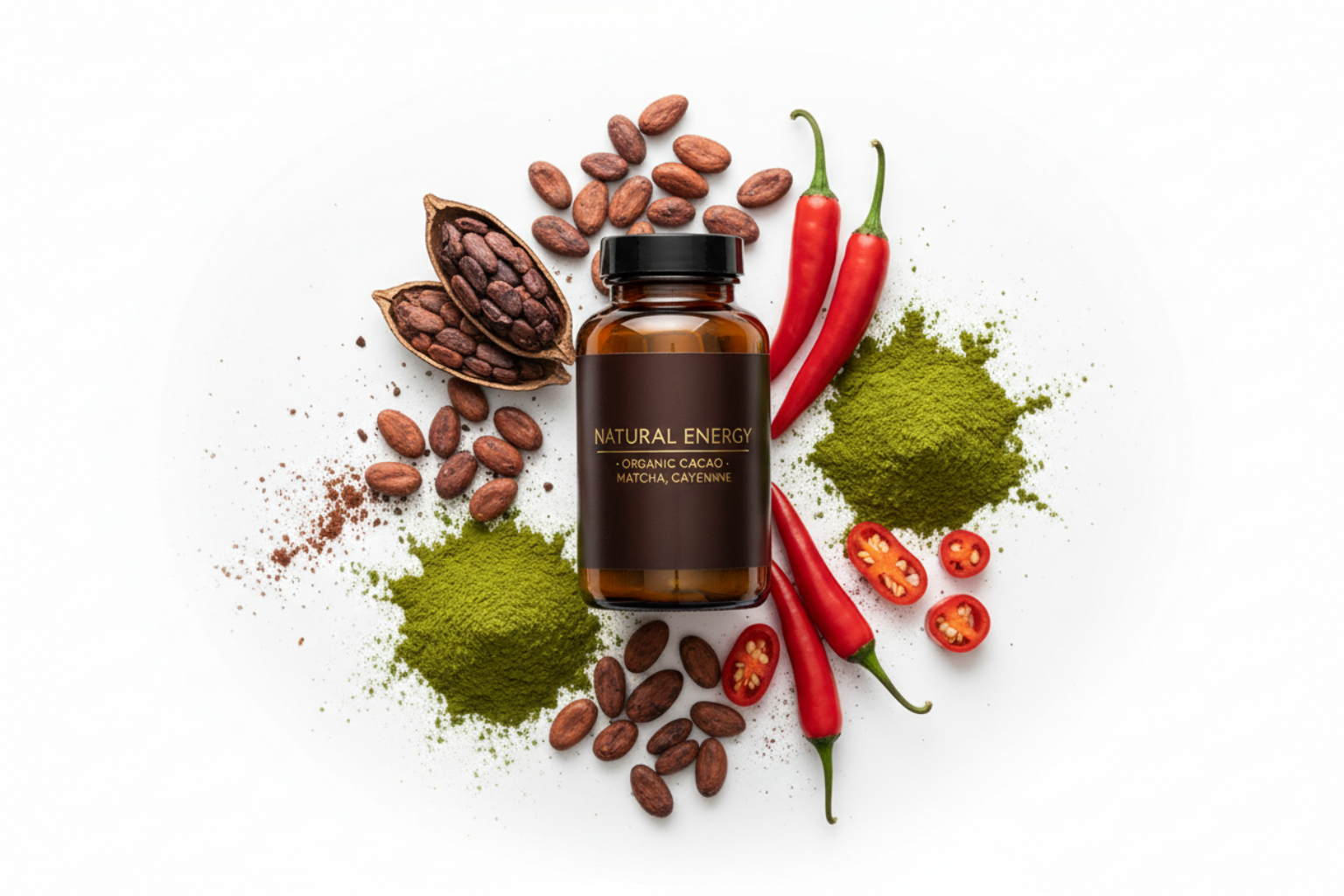 Cacao Matcha Cayenne Supplement