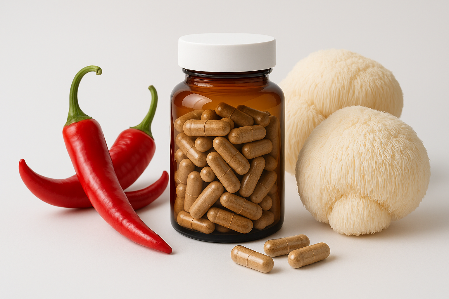 Cayenne Pepper & Lion Mushroom Capsules - Main