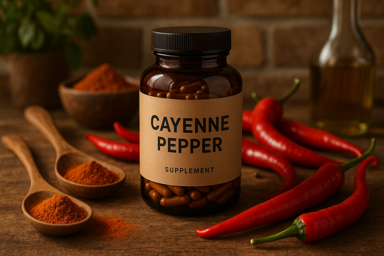 Cayenne Pepper Powder Capsules - Kitchen Lifestyle