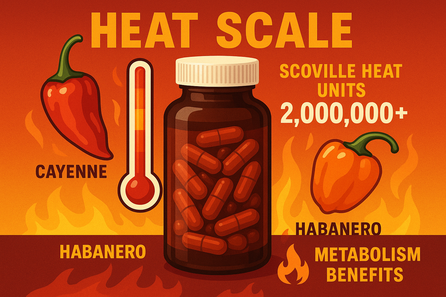 Heat scale infographic