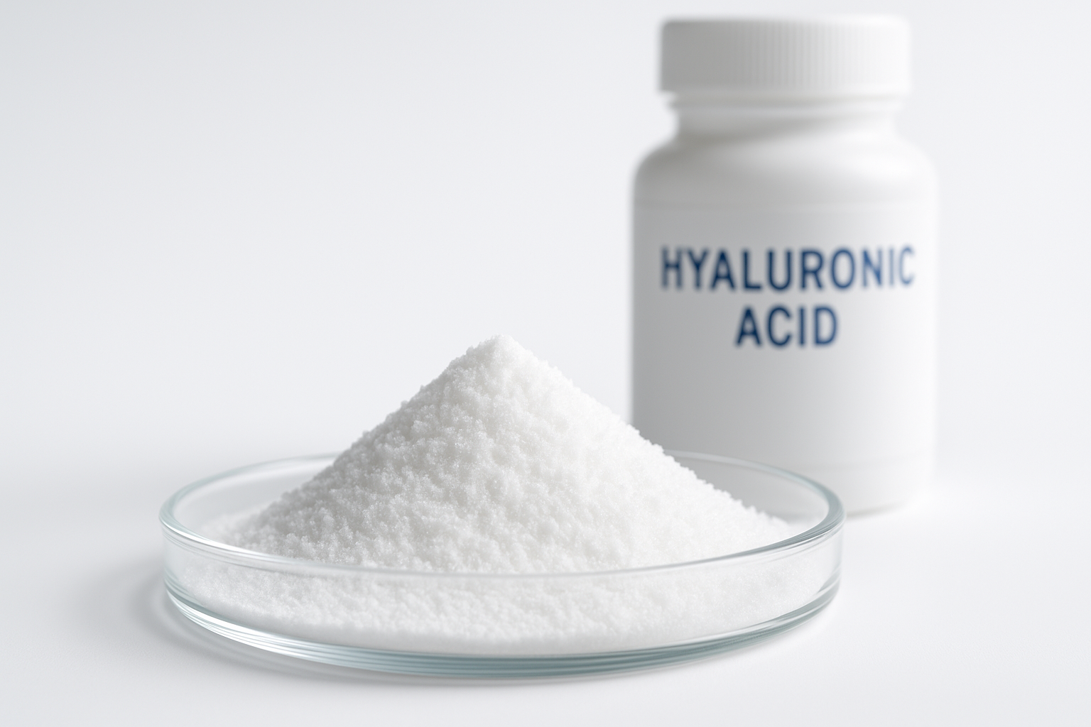 Hyaluronic Acid Powder Capsules - Powder Close-up