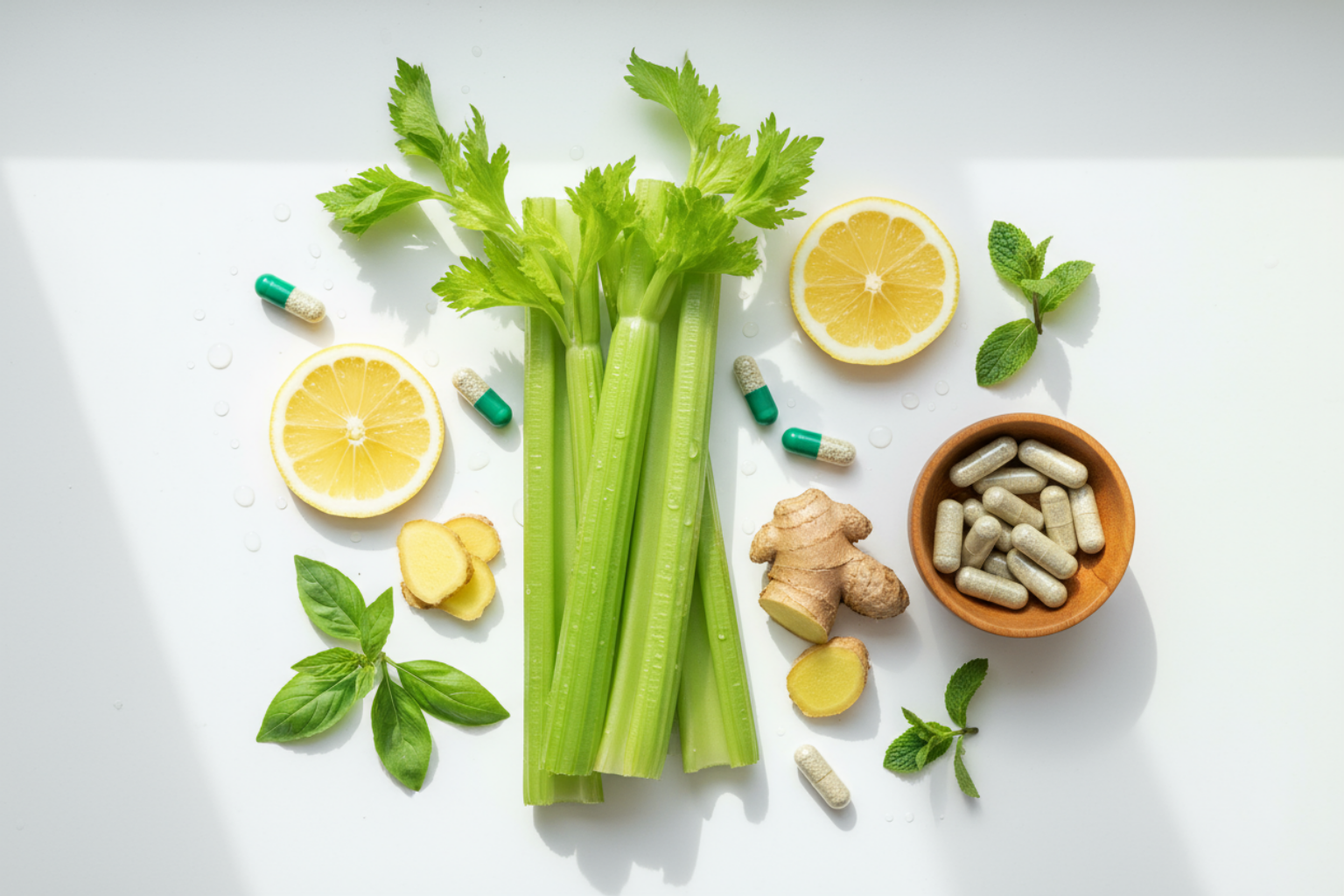Lemon Ginger Celery Ingredients