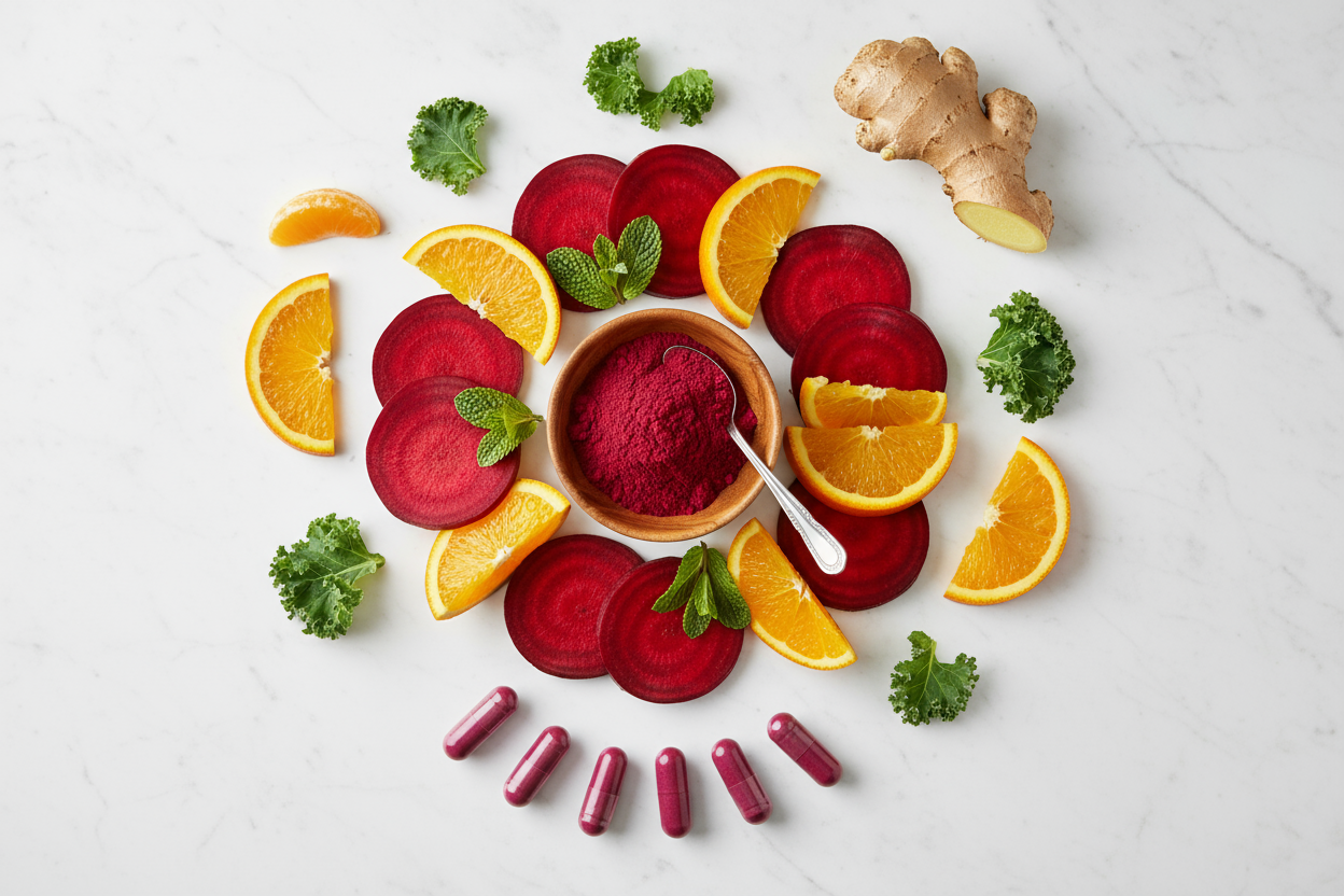 Beetroot Orange Ginger Ingredients