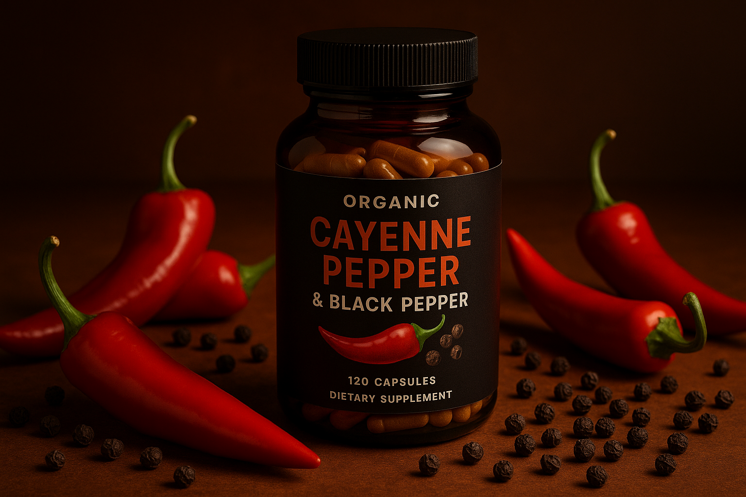Cayenne and Black Pepper - Professional Product Photo