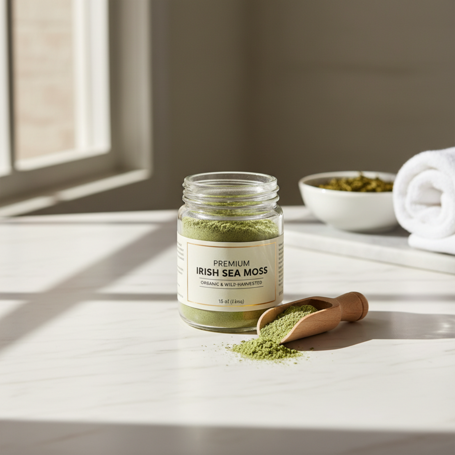 Irish Sea Moss Powder - Glass Jar