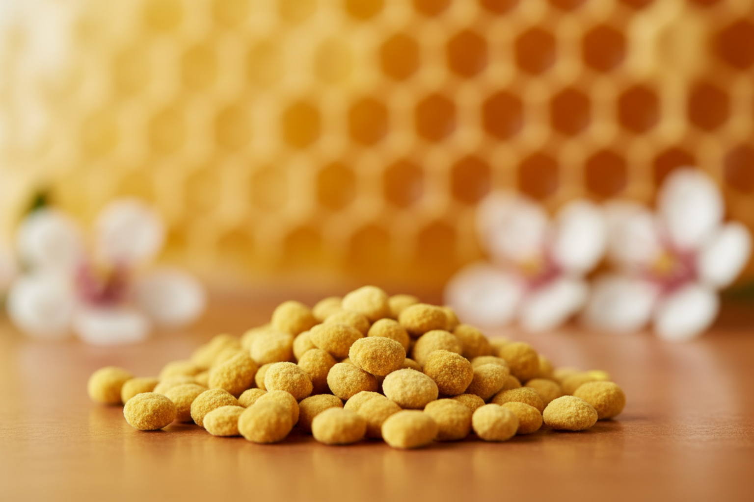 Manuka Bee Pollen Granules Close-up