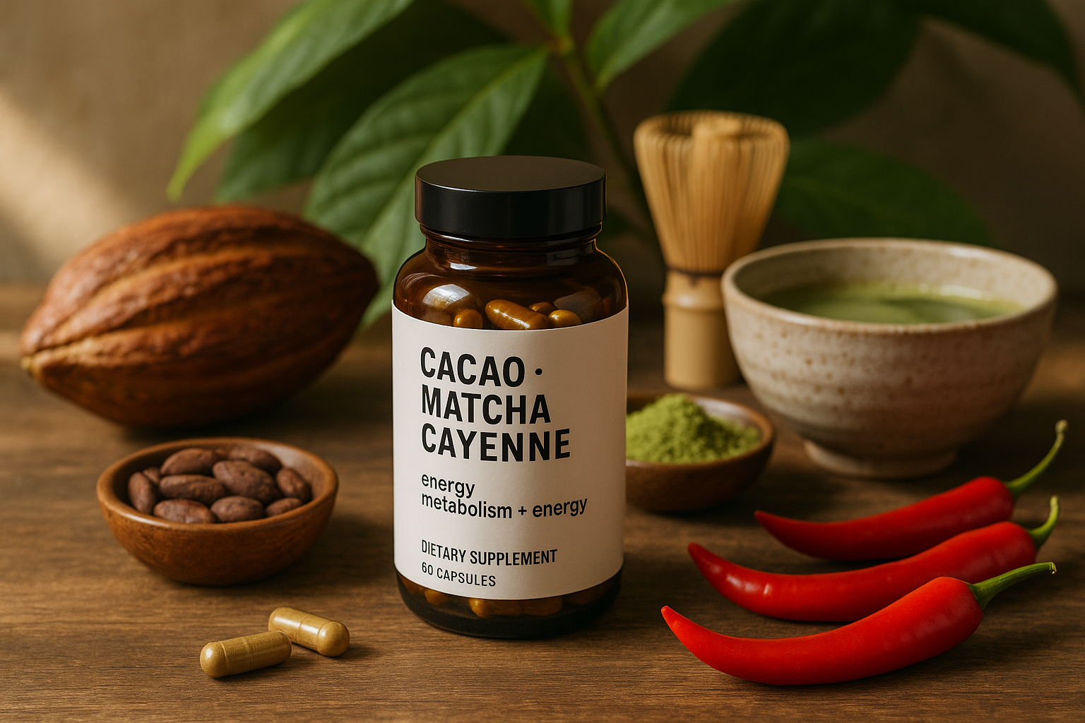 Organic Cacao Matcha Cayenne - Wellness Lifestyle