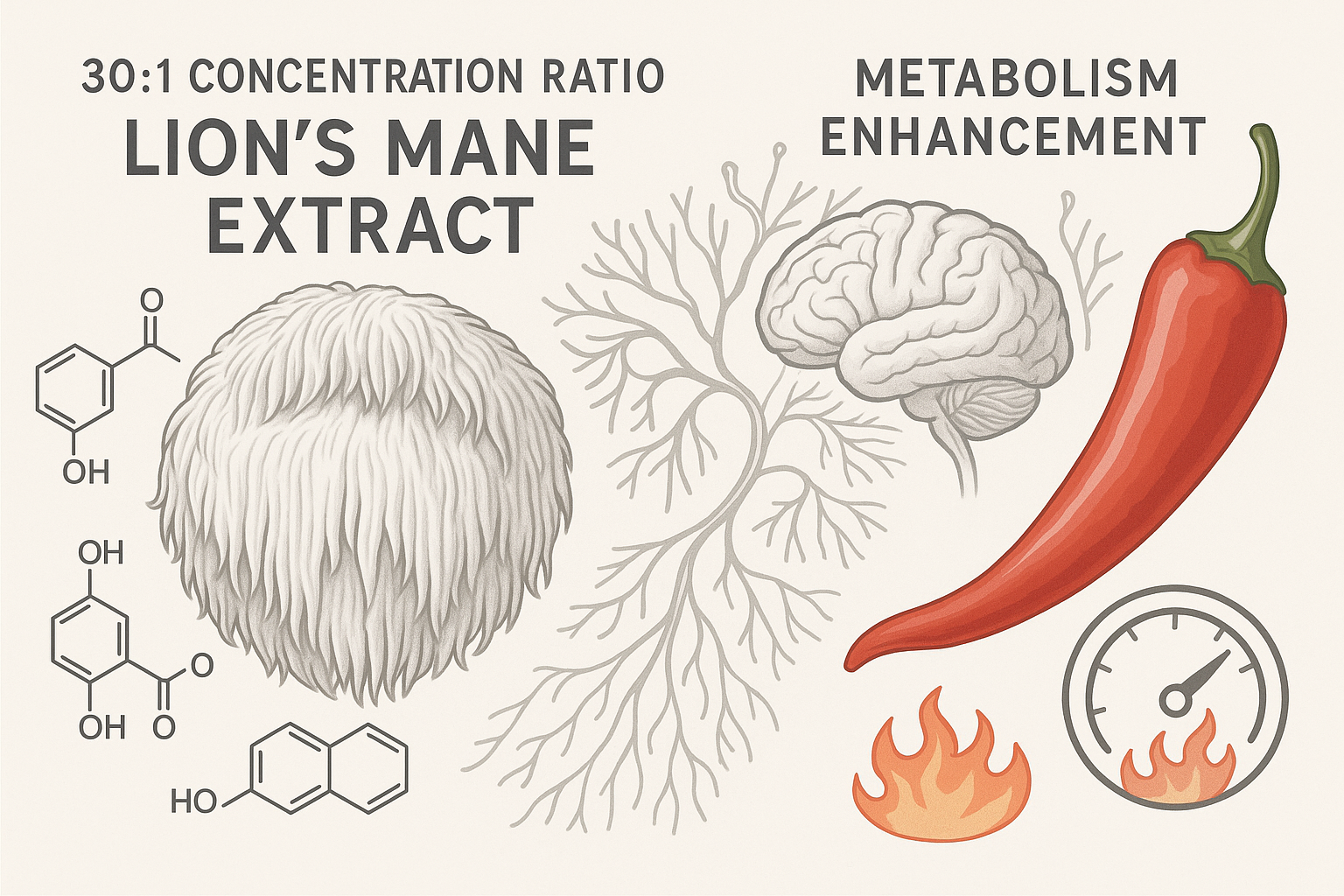 Scientific concentration illustration