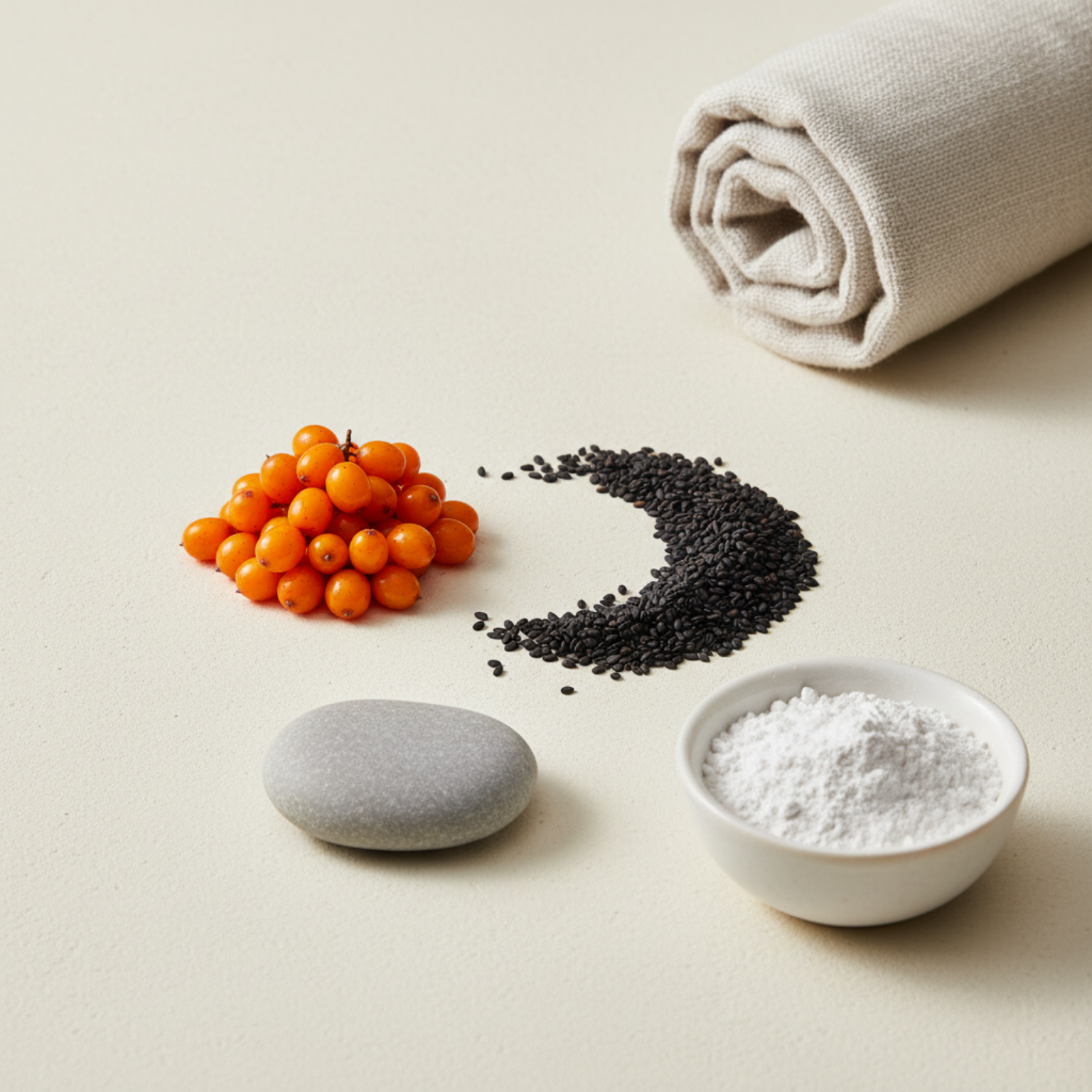 Sea Buckthorn & Black Sesame - Minimalist Spa