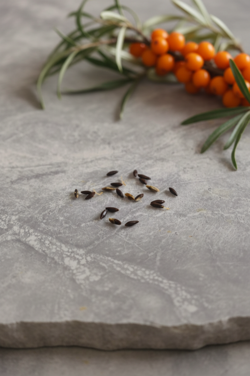 Sea Buckthorn Seeds Overhead