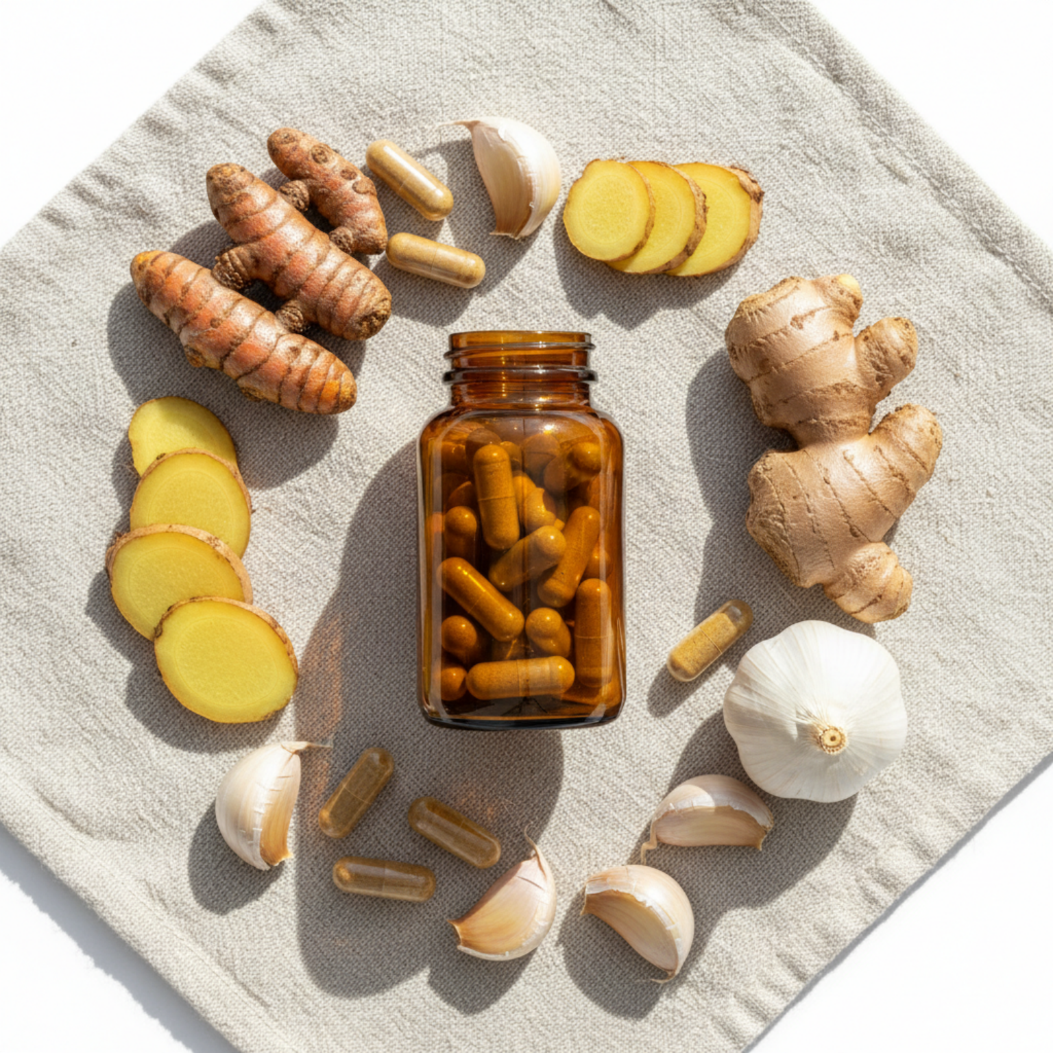 Triple-Root Ritual Flat Lay